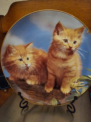 Purrfect Portraits Plate "Sugar and Spice"