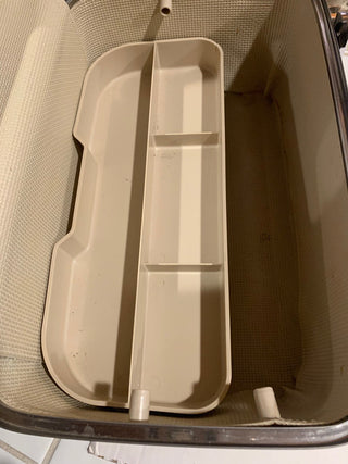 Vntg American Tourister train case brn MTS