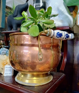 MW Vintage Dutch Copper Pot with Plant MTS|92831