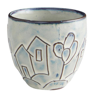 BLUE HOUSE POT-SM|64678