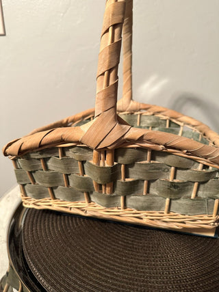 Basket Willow Green Bands MTS