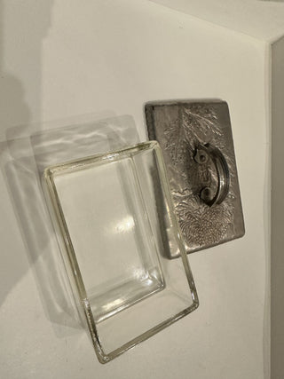 Vintage Cigarette Box w/Pewter Lid MTS|56595