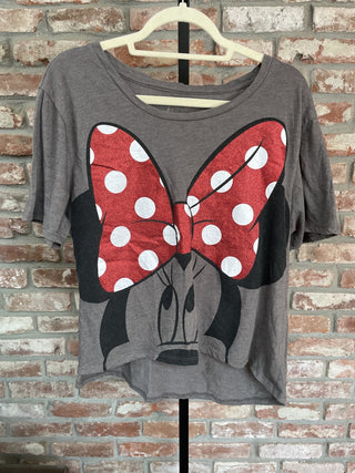 Minnie Large Glitter Bow Tee 01420725 RSV|98489