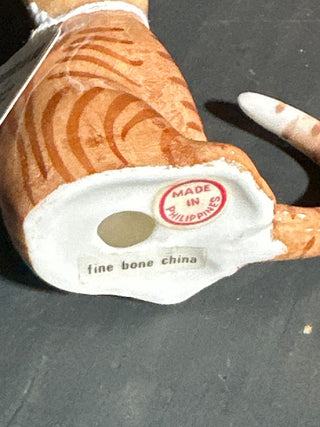 Bone China Orange Cat  #SM. RCD