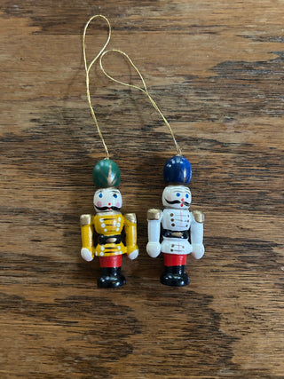 Mini Wood Soldier Ornaments, Set of 2    MTS|131719
