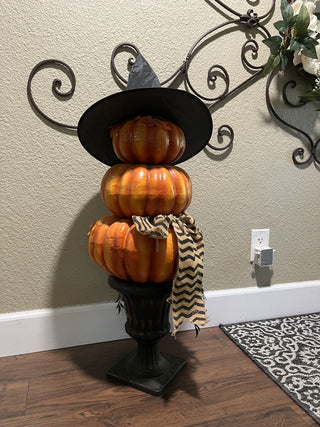 Halloween Decor 40” Tall Pumpkins/Urn/Witch’s Hat RCD|120049