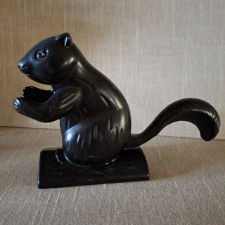 Black Cast Metal Squirrel Nutcracker|74297