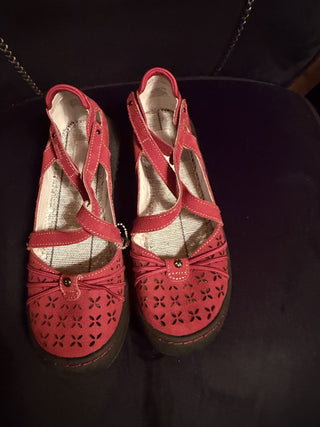 Jambu red Pine Mary Jane Flats Size Women's Size 8 VV MTS #63