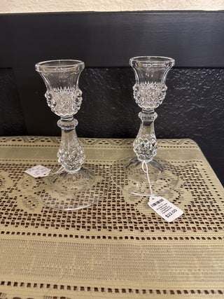 Vintage Cristal d Arques Longchamp Candlesticks set of 2 -RCD|126034