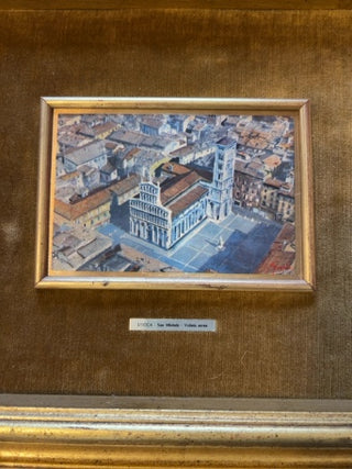 JP MCM Framed 15” x 13” Miniature Italian Cityscape