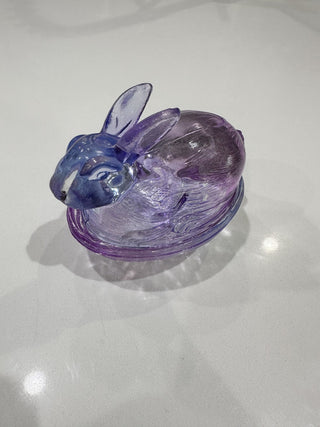 Glass Bunny on Nest