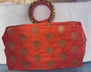 INDIAN RAW SILK PURSE