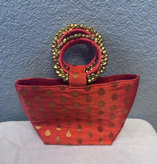INDIAN RAW SILK PURSE