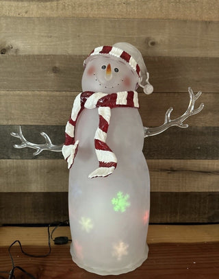 Rare vintage Acrylic 21" Lighted Frosted Snowflakes motion 47 VV MTS|130797