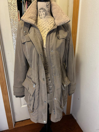DKNY Ligh Light Gray Winter Jacket Size S-RSV