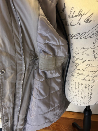 DKNY Ligh Light Gray Winter Jacket Size S-RSV