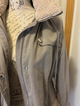 DKNY Ligh Light Gray Winter Jacket Size S-RSV