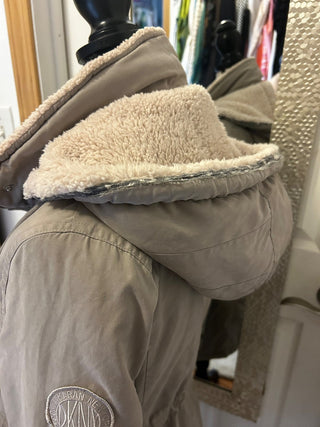 DKNY Ligh Light Gray Winter Jacket Size S-RSV