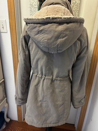 DKNY Ligh Light Gray Winter Jacket Size S-RSV
