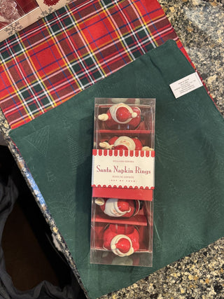 Santa Napkin Rings Williams-Sonoma-KL RCD