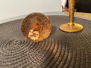 Vase Ransgil Crystal Gold Overlay 1PC-B MTS