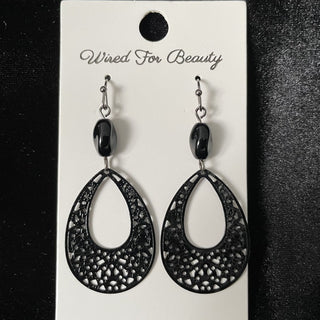 black drop earrings RSV