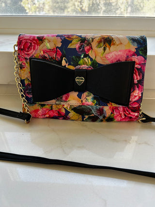 Betsey Johnson Crossbody Floral Purse