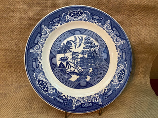 Willow ware 10” plate MTS