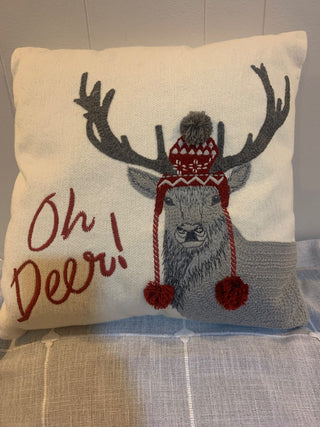 Pier 1 Oh Deer Holiday pillow|127024