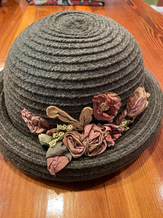 VNTG Inspired Felt & Silk Hat ~MTS|90328