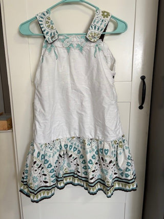 isd sundress teal with brown size5/7|56776