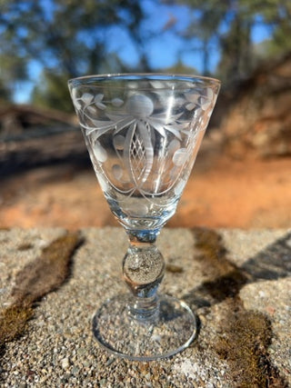 BB ONE Vintage Crystal Cordial Glass 3 6/8”