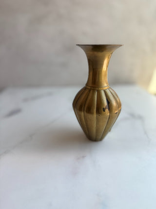 Vintage Brass Floral Vase|96425