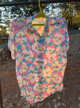 Vintage 80’s Diamonds USA 2 Piece Floral Sz M