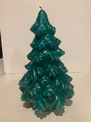 Vtg Christmas tree candle 10” MTS|131518
