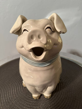 Pitcher Pig Fitz Floyd 1983 Blue Ribbon MTS