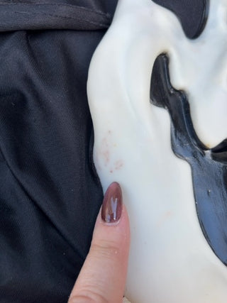 AS IS Vintage Easter Unlimited Scream Ghostface Mask Glow-In-The-Dark Squiggly Smile