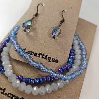 bri.craftique - AB Crystal Teardrop Earrings (BRI)  - MTS|129529