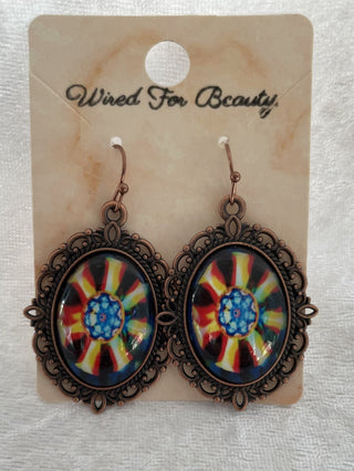 ornate oval earrings RSV