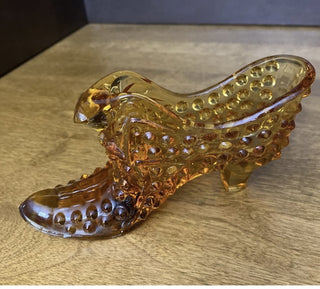 Vtg.  Fenton Art Glass Shoe-RSV|83411