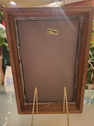 1970s Sailboat/Sunset Photo in Woodbox Frame RSV|72178