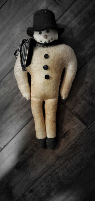 VINTAGE GERMAN SPUN COTTON SNOWMAN MTS