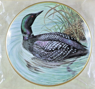 Franklin Porcelain Water Birds of the World Great Northern Diver 1981 #47 VV MTS|99437