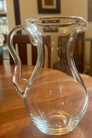 Clear Glass Hand Blown Pitcher RSV|57418