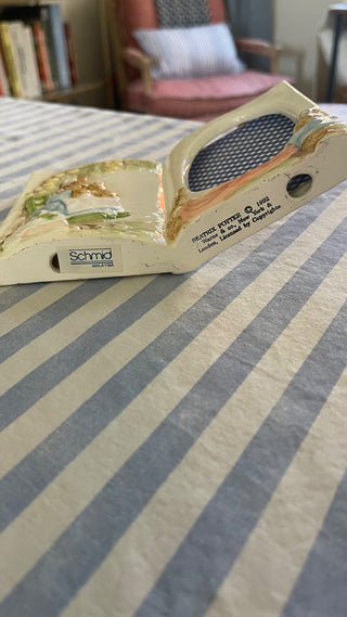 BP VTG SCHMID Beatrix Potter “The Tale of Benjamin Bunny” Book Picture Frame 1992|85635