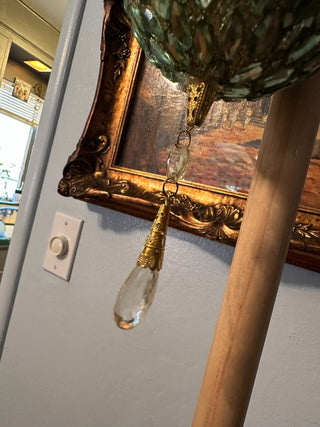 Ornament Green Jewel Pear Glass MTS|86661