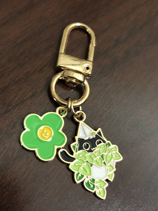 Plant Cat Keychain RSV