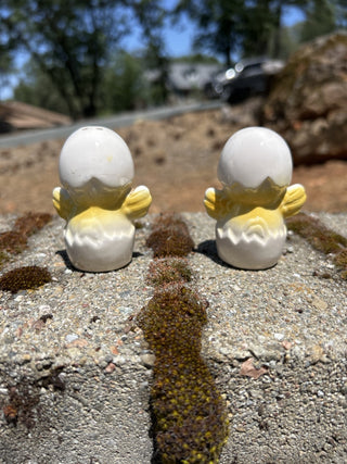 12F Vintage Little Chicks Hatching from Eggs Salt & Pepper Shakers RSV|78972