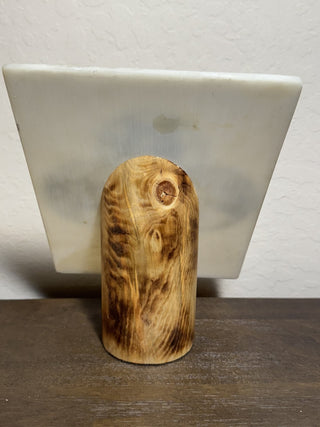 Vtg Etched Wildlife Cultured Marble Plaque MTS|90920