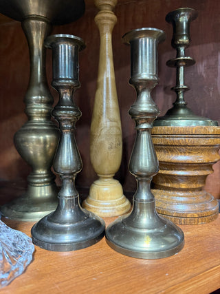 Pair of Brass Candlestick Holders (LZD - RSV)|145345